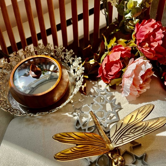 Wood and Steel Trinket Box. - Picture 1 of 5